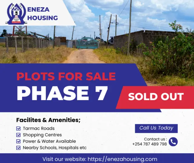 PLOTS FOR SALE - PHASE 7 UZIMA COURT